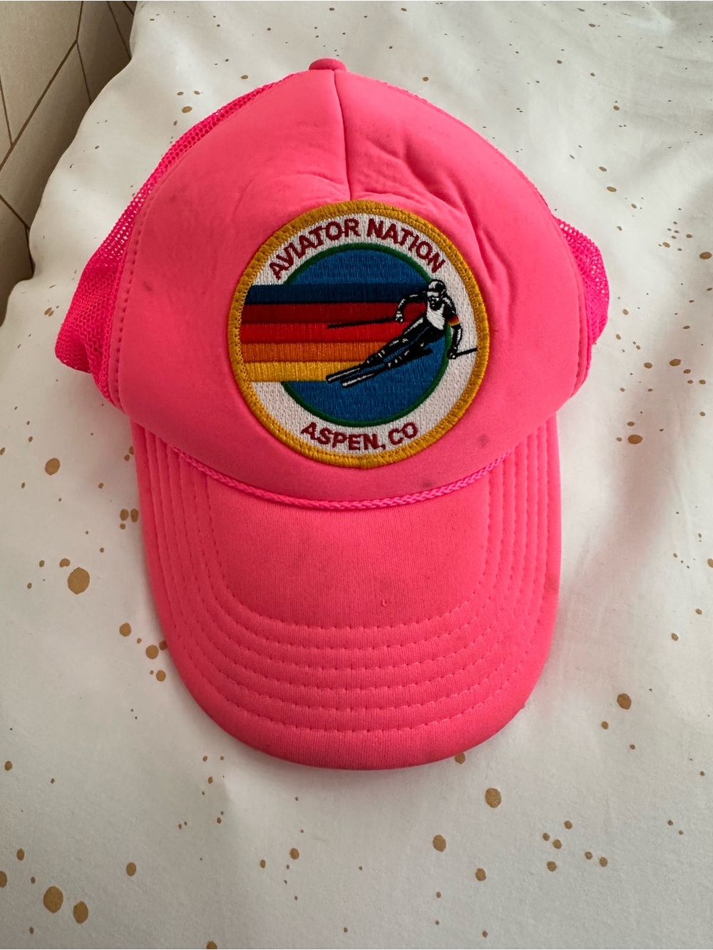 Aviator Nation Women’s ' Pink Trucker Hat - Picture 3 of 4